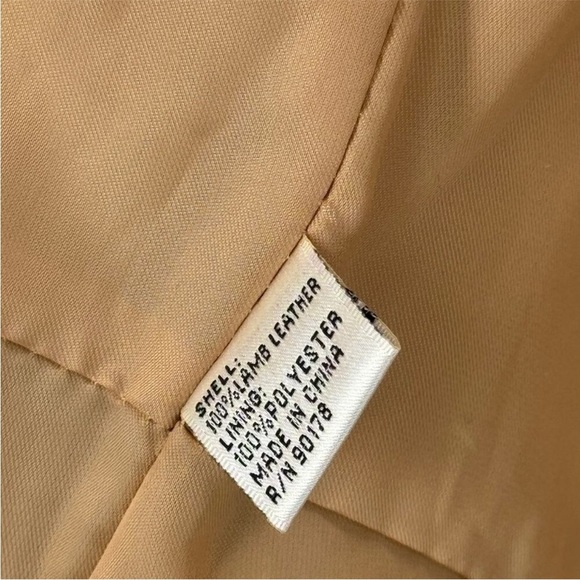 🔥Vintage Yvonne Marie - Vintage Camel Leather Jacket - 14 - Picture 6 of 7